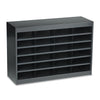 Safco Steel/Fiberboard E-Z Stor Sorter, 24 Compartments, 37.5 x 12.75 x 25.75, Black
