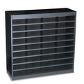 Safco Steel/Fiberboard E-Z Stor Sorter, 36 Compartments, 37.5 x 12.75 x 36.5, Black