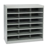 Safco Steel Project Center Organizer, 18 Pockets, 37.5 x 15.75 x 36.5, Gray