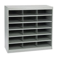 Safco Steel Project Center Organizer, 18 Pockets, 37.5 x 15.75 x 36.5, Gray