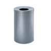 Safco Open-Top Waste Receptacle, Round, Steel, 35 gal, Black Speckle