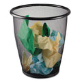 Safco Onyx Round Mesh Wastebasket, Steel Mesh, 5 gal, Black