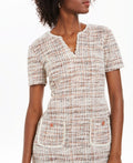 Connected Apparel Tweed Pocket Detail Dress, Size 8 by Vanessa Jane