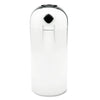 Safco Reflections Open-Top Dome Receptacle, Round, Steel, 15 gal, Chrome
