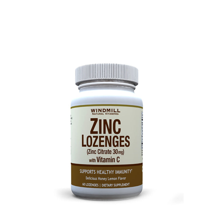 Windmill® Health Zinc Lozenges – With Vitamin C & Echinacea (Cherry) by Pasteur Pharmacy