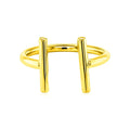 14k Yellow Gold Open Ring with Bars by Bids.com