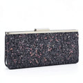 INC International Concepts Carolyn Cake Glitter Clutch Bag, Charcoal by Vanessa Jane