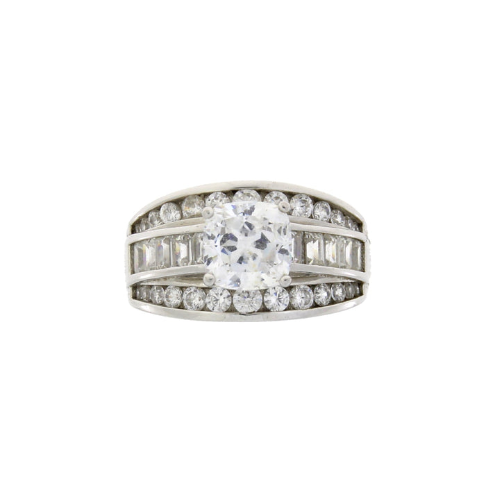 Cubic Zirconium CZ SS Bridal Sterling Silver by Bids.com