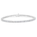 IGI Certified 5.0 Cttw Cut Diamond 14K White Gold Classic 7â€ Tennis Bracelet (H-I Color, I1-I2 Clarity) by Bids.com