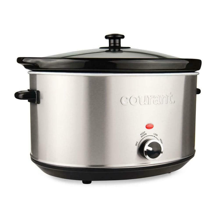 8.5 Qt. Stainless Steel Slow Cooker with Temperature Settings by DailySale