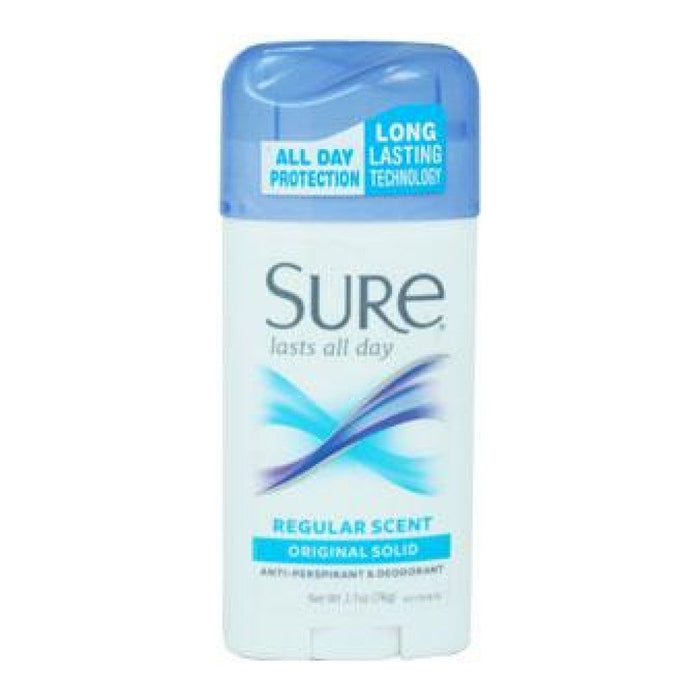 Sure Original Solid Regular Antiperspirant & Deodorant 2.7 Oz Tube by Pasteur Pharmacy