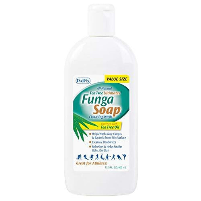 FungaSoap Cleansing Wash with Tea Tree Oil, 13.5 oz – Antifungal Skin & Foot Soap by Pasteur Pharmacy