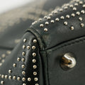 Christian Dior Leather Studded Black Lady Dior Tote Bag #8532 by Bolt Boutique