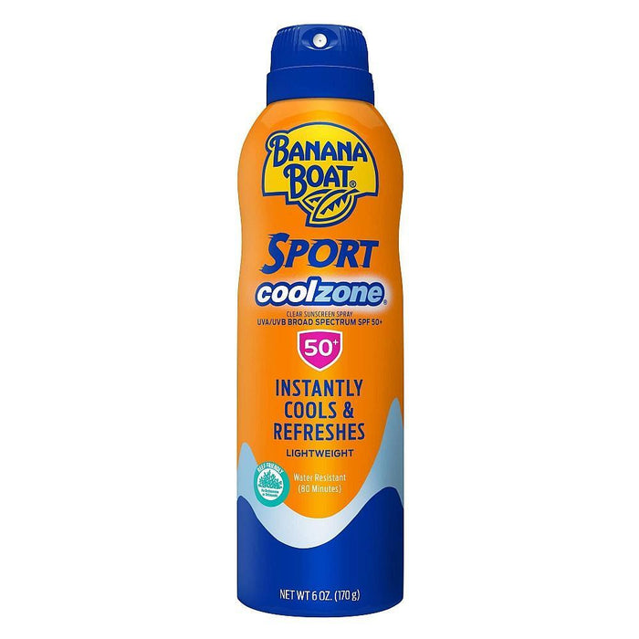 Banana Boat Sport Cool Zone Sunscreen Spray – SPF 50+ (6 oz) by Pasteur Pharmacy