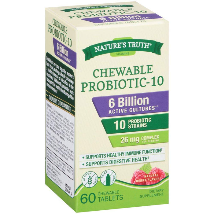 Nature's Truth Probiotic Chewable 6 Billion Natural Berry by Pasteur Pharmacy