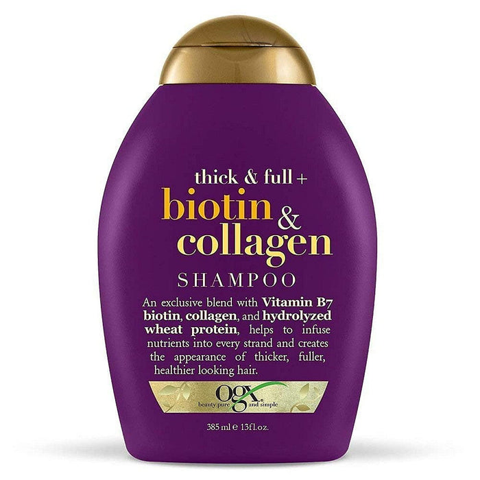 OGX Thick & Full + Biotin & Collagen Shampoo 13 Fl. Oz. Bottle by Pasteur Pharmacy