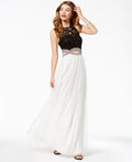 Speechless Juniors Lace Infinity-Waist Gown, Various Sizes by Vanessa Jane