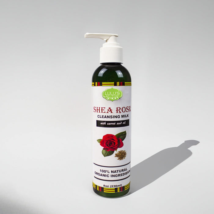 Shea-Rose Face Cleansing Milk – Gentle Hydrating Facial Cleanser by Lulu’s Holistics