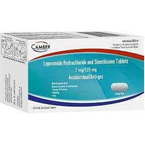 Camber Loperamide Hydrochloride And Simethicone 2mg/125mg By 12 (2x6) Unit Dose Tablets by Pasteur Pharmacy