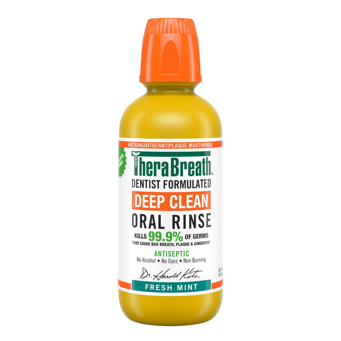 TheraBreath Deep Clean Antiseptic Oral Rinse - 16 Fl Oz by Pasteur Pharmacy