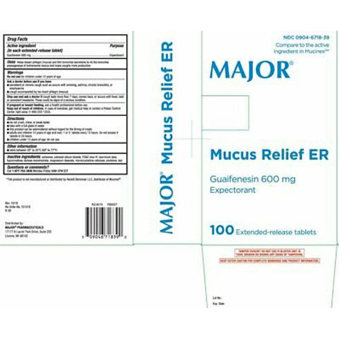 Mucus Relief Tb 600 Mg 50x20 Ud Er by Pasteur Pharmacy