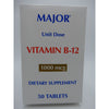 Major Vitamin B-12 1000 Mcg, 50 Unit Dose Tablets 820555006001VL