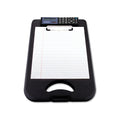 Saunders DeskMate II with Calculator, 0.5" Clip Capacity, Holds 8.5 x 11 Sheets, Black