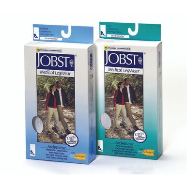 Jobst 110490 ActiveWear Knee High-20-30 mmHg, Medium, White by Pasteur Pharmacy