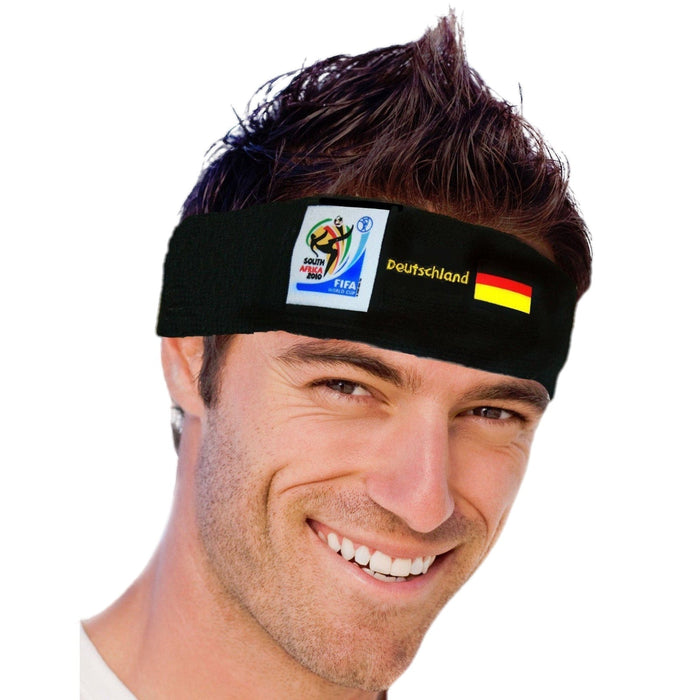 Germany World Cup Soccer Headband – Official FIFA Licensed Retro Fan Gear by Price Is Right Miami