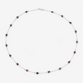 Genuine Garnet By the Yard Necklace by Fine Color Jewels