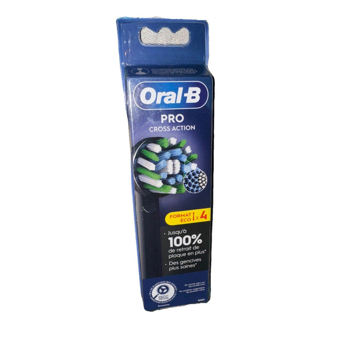 Oral-B Cross Action Clean Maximizer Replacement Toothbrush Heads, White (4 Count) by Price Is Right Miami
