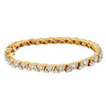 14K Yellow Gold Round-Cut Diamond Bracelet (4.00 cttw, H-I Color, I1-I2 Clarity) by Bids.com