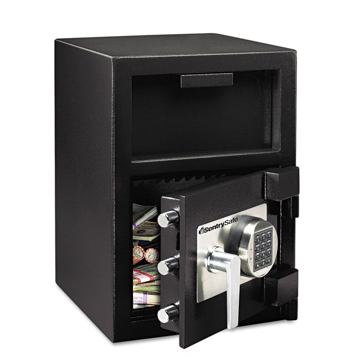 Sentry Digital Depository Safe, Extra Large, 1.3 cu ft, 14w x 15.6d x 24h, Black