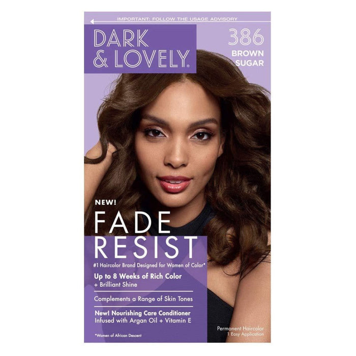 Dark and Lovely Fade Resist Hair Color Brown Sugar 386 by Pasteur Pharmacy