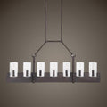 Uttermost Pinecroft 7 Light Island Linear Pendant in Burnished Bronze, 47.25 in. by Vanessa Jane
