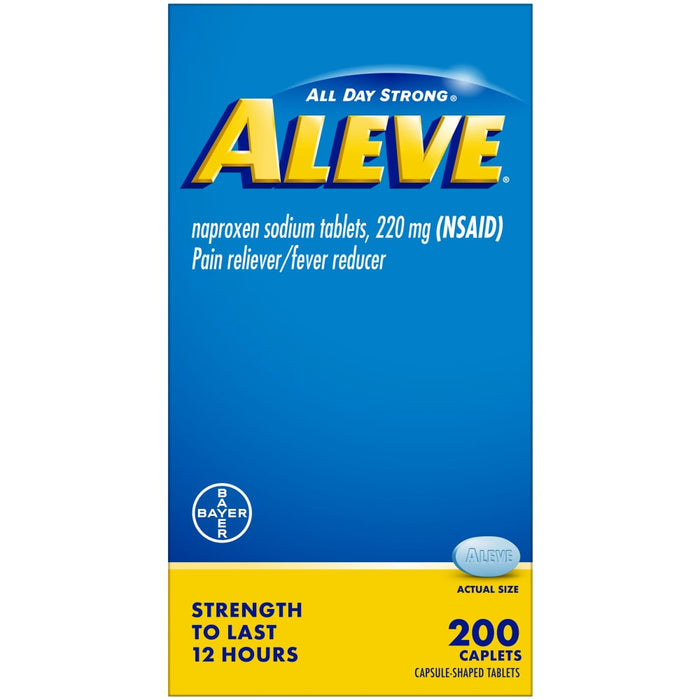 Aleve® Naproxen Sodium Pain Reliever- 220 Mg - 200 Caplets by Pasteur Pharmacy