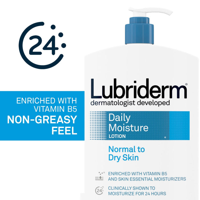 Lubriderm Lotion, Daily Moisture, Normal To Dry Skin 24 Fl Oz by Pasteur Pharmacy