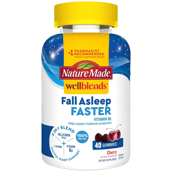 Nature Made Wellblends Cherry Fall Asleep Faster 40 Gummies by Pasteur Pharmacy