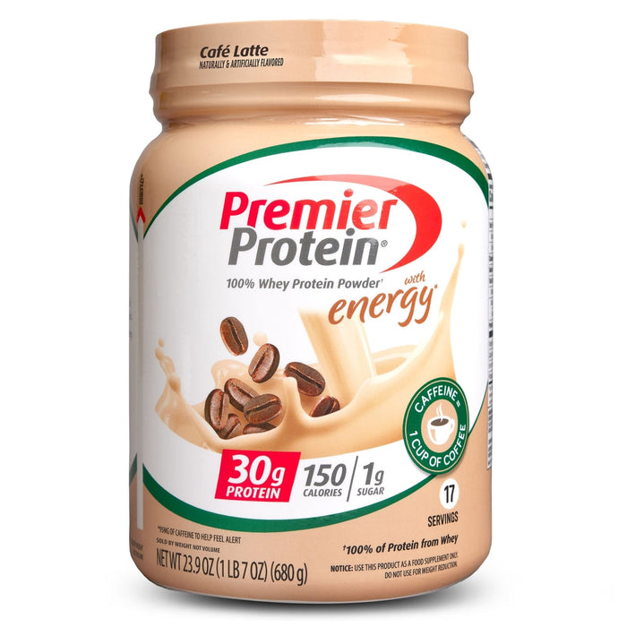 Premier Protein® 100% Whey Powder – Café Latte – 23.9 oz by Pasteur Pharmacy