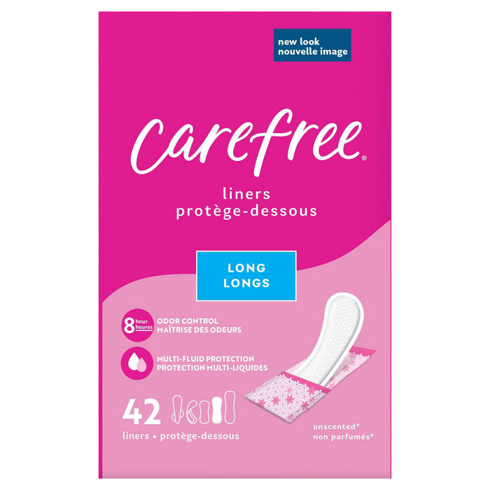 Carefree Acti-Fresh Body Shape Pantiliners Long To Go Unscented Liners by Pasteur Pharmacy