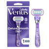 Venus Gillette Deluxe Smooth Swirl Women's Razor Handle + 1 Blade Refill