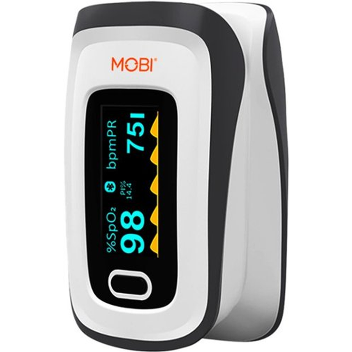 MOBI Connect Smart Fingertip Bluetooth Pulse Oximeter White by Pasteur Pharmacy