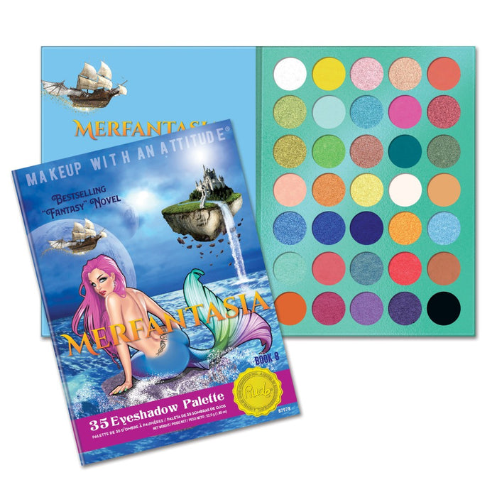 RUDE Merfantasia 35 Eyeshadow Palette - Book 8 by Avera Group