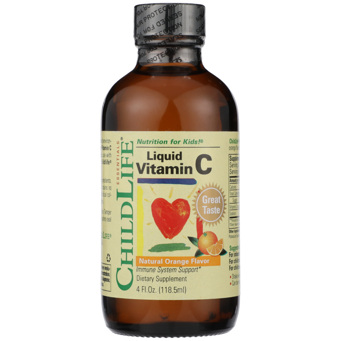 ChildLife Essentials, Liquid Vitamin C, Natural Orange Flavor, 4 Fl Oz (118.5 mL) by Pasteur Pharmacy