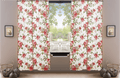 DaDa Bedding Set of 2-Pieces Romantic Roses Pink Floral Sheer Window Panel Curtains (JHW-879) by DaDalogy Bedding Collection