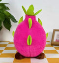 10" Dragon Fruit Plush Toy | Kawaii Fruit Stuffed Animal | Made in USA by ozznekshoes