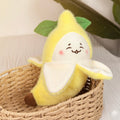 Peeled Banana Plush Toy | Soft & Cuddly Stuffed Animal by ozznekshoes