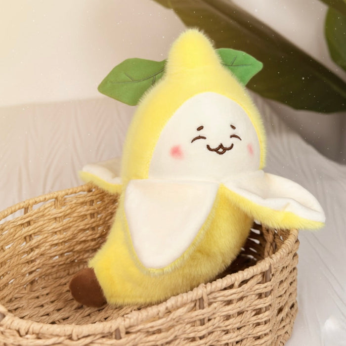 Peeled Banana Plush Toy | Soft & Cuddly Stuffed Animal by ozznekshoes