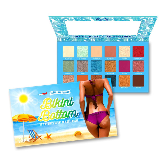 RUDE Bikini Bottom - 18 Eyeshadow Palette by Avera Group