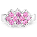 1.20 Carat Genuine Pink Sapphire .925 Sterling Silver Ring by Bids.com